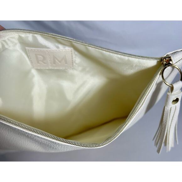 NEW Rachel Miriam Eve Pouch Clutch Bag in White / Cream Curateur Box of Style - Picture 5 of 5